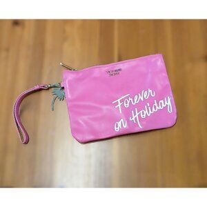 Victoria's Secret Clutch Pink Forever on Holiday Cosmetic Bag